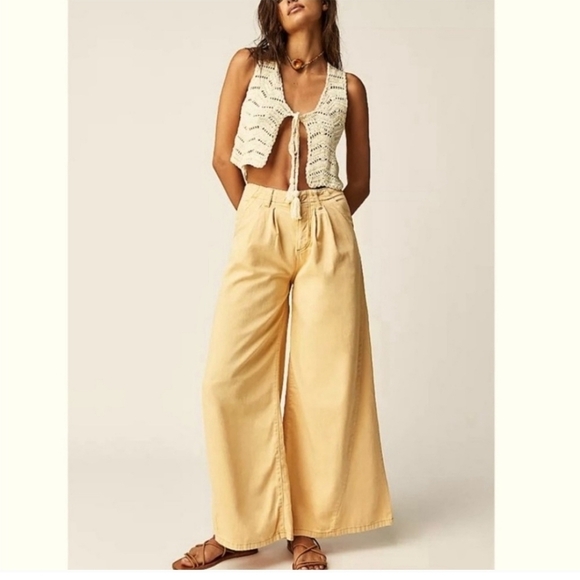 Free People Pants - Free people Abigail wide leg trouser jeans